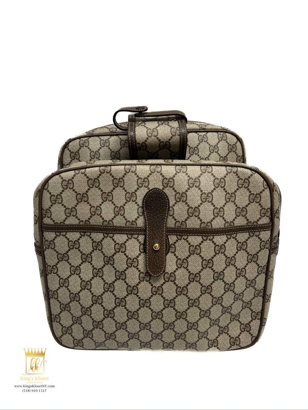 Gucci supreme vintage saddle bag